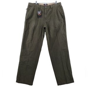WeatherProof Pants Mens 38x34 Hi Rise Spruce Green Tapered Straight (37x33) WP